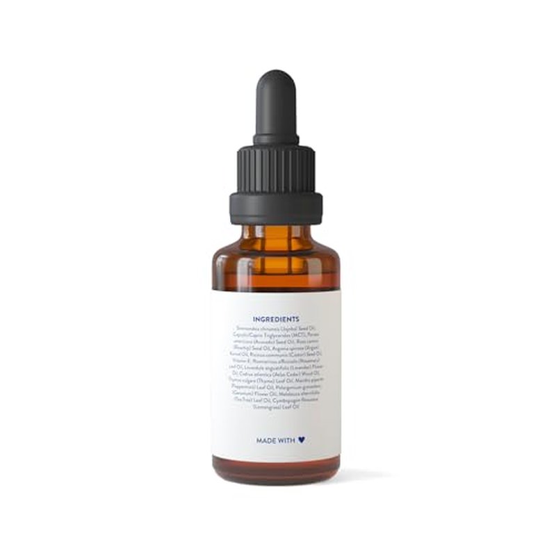 Routine Wellness Hair Treatment Serum for Thinning Hair - Plant-Based Rosemary, Tea Tree & Argan Oils Blend for Strength, Shine & Softer Hair - Clean Ingredients, All Hair Types - 30ml