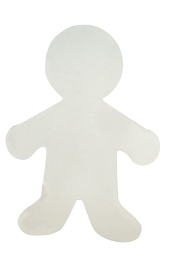 Hygloss Blank White Cardboard People Cutouts - 6-Inch, Pack of 12 - Sturdy Corrugated Cardboard Paper Shapes Cut-outs - for DIY Craft Art Project, Classroom Decoration
