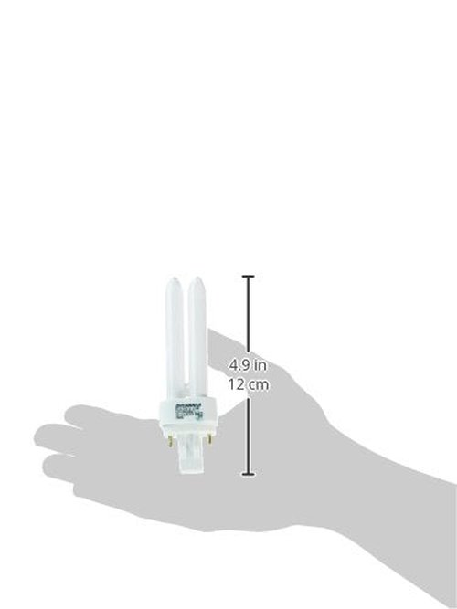 Sylvania 21117 Compact Fluorescent 2 Pin Double Tube 2700K, 13-watt, White