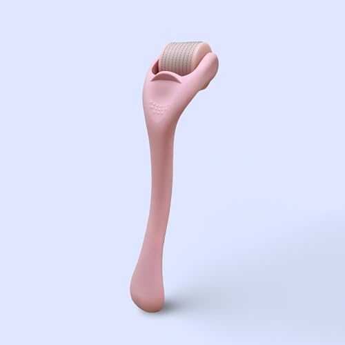 540 Stainless Steel Micropoint Derma Roller ? Microneedling Roller for Face, Scalp & Beard ? Skin Care Tool for Collagen Boost, Wrinkles & Hair Growth ? Storage Case Included (Matte Baby Pink)