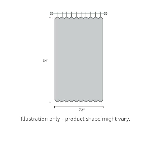 iDesign Vinyl Shower Liner, PVC-Free Curtain with Magnets for Master, Guest, Kids' Bathroom, Bathtub, Long, Clear