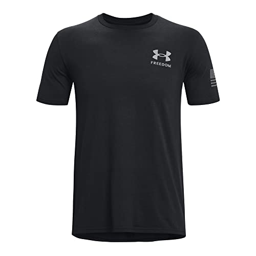 Under Armour Men's New Freedom Banner T-Shirt, (002) Black / / Pitch Gray, Medium