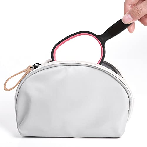 Small Hand Mirror for Travel (6.11" x 2.95'') - Standard 1X Magnification Hand held Mirror with Handle,Lightweight Handle Mirror with Hanging Hole,Single Sided Vanity Makeup Mirror for Women,Kids