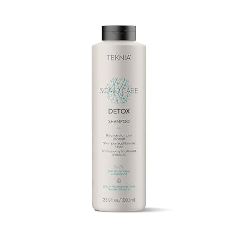 LAKM? Teknia Scalp Care Detox Balance Detoxifying Shampoo, Anti Dandruff Shampoo & Scalp Detox, 33.8 Fl Oz