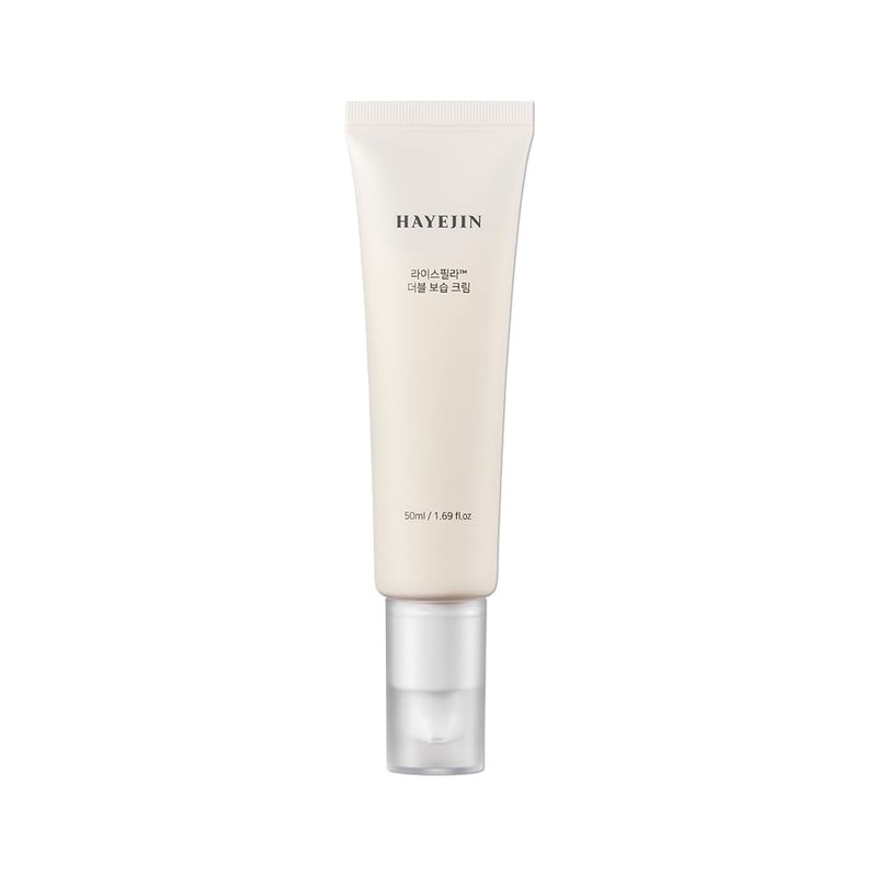 HAYEJIN RiceFila Double Moisturizing Cream - All-in-One Korean Face Moisturizer with 8 Hyaluronic Acids, 6 Peptides & Shea Butter - Vegan & Hypoallergenic Korean Skincare 1.69 fl oz