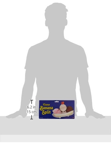 Beistle 1-Pack Tissue Banana Split Party Table Centerpieces, 6-1/2-Inch