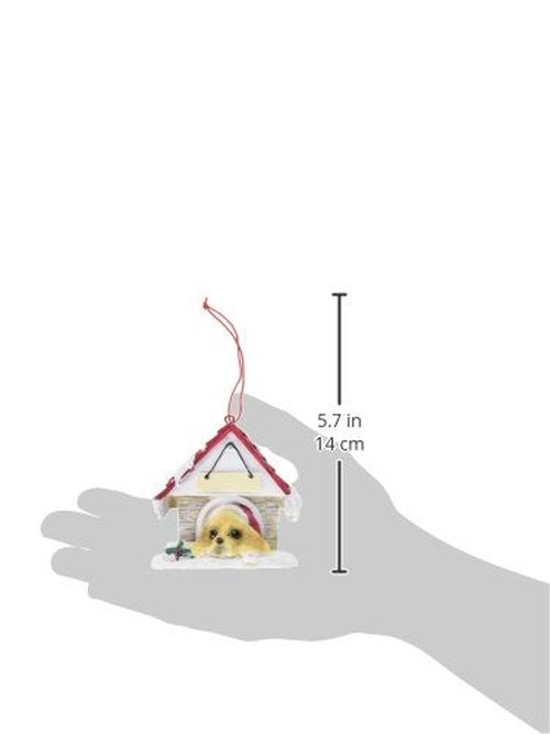 Cocker Spaniel, Fawn Ornament A Great Gift For Cocker Spaniel, Fawn Owners Hand Painted and Easily Personalized "Doghouse Ornament" With Magnetic Back