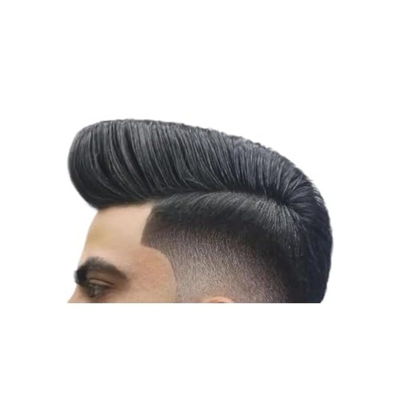 Toupee for Men Mono Base Real European Human Hair Pieces for Mens Hair Prosthesis Patch Units Hair Replacement System for Men (6x8")