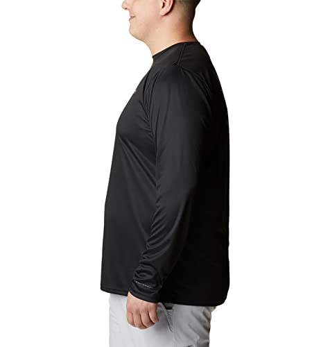 Columbia Men's Standard Terminal Tackle PFG Fish Flag LS, Black/Graphite, Small