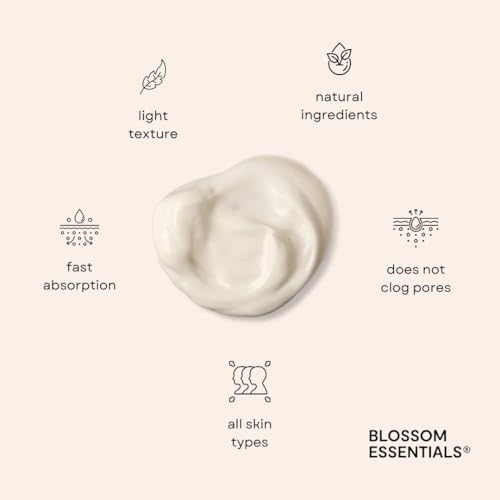 Blossom Essentials Hydration Recovery Face Cream - Soothing and Nourishing Moisturizer for Deep Hydration, Small-Batch Luxury Skincare, for All Skin Types