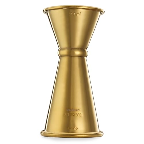 Barfly Japanese Style Jigger, 20 ml x 40 ml, Gold