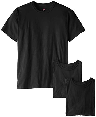 Soffe Men's 3 Pack 4.3 Oz Cotton Military Tee, Black, X-Large