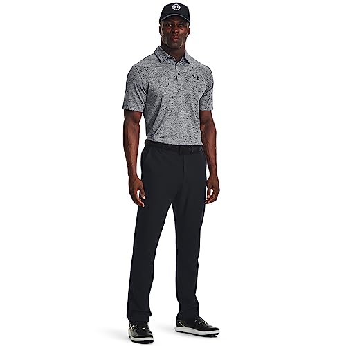 Under Armour Men's Playoff Polo 3.0, (002) Black/White/Black, Medium