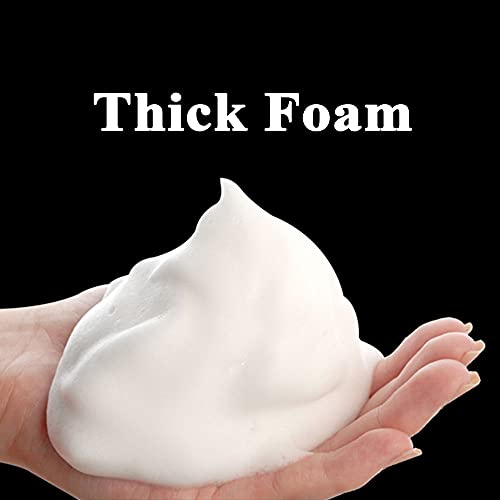 Foaming Dispenser 7oz Transparent Empty Spray Bottle 2Pcs Plastic Foam Pump Travel Soap Portable Foam Bottle (200ml)