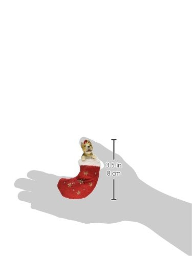 Pit Bull Christmas Stocking Ornament with "Santa's Little Pals" Hand Painted and Stitched Detail