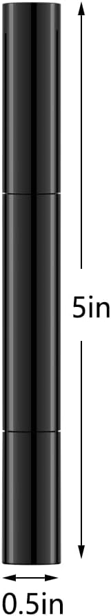 3ml Empty Nail Oil Pen - Twist Brush for Tooth Whitening | Gel Lip Gloss & Eyelash Growth Tube (Black, 24 PCS)