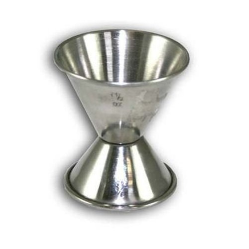 Browne Foodservice 1291 Stainless Steel Jigger, 3/4 oz x 1-1/2 oz Capacity