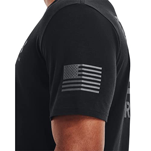 Under Armour Men's New Freedom Banner T-Shirt, (002) Black / / Pitch Gray, Medium
