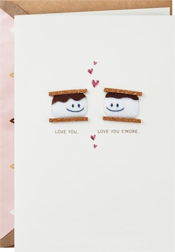 Hallmark Signature Valentines Day Card for Husband, Wife, Boyfriend, Girlfriend (Smores)
