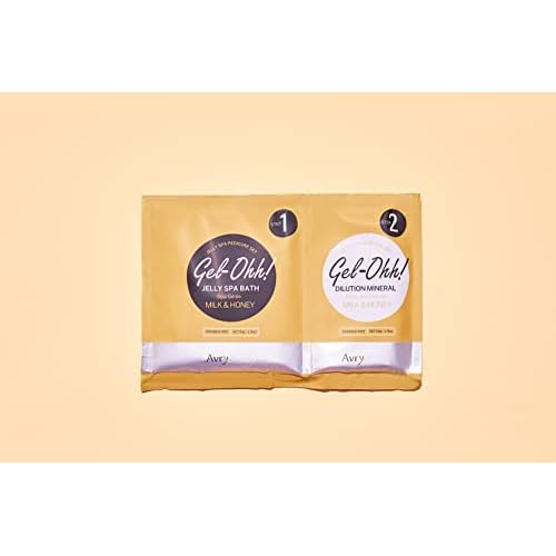AVRYBEAUTY Gel-Ohh Jelly Spa Bath 3 pack, Milk And Honey Scented, Jelly Pedicure, Salon Services, Pedicure, Salon Pedi, Relaxtion, Heat & Aroma Therapy, Foot Care