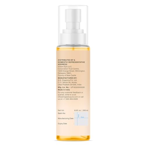 Majestic Pure Oat & Jojoba Oil Body Mist- 100% Pure & Natural - After Shower Body Oils for Women and Men - Scented, Radiant, Skin Therapy Firming Massage Oil - 6.8 Fl Oz