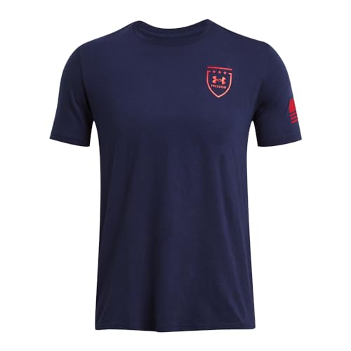 Under Armour Mens Freedom Graphic Short Sleeve T-Shirt, Eagle-(410) Midnight Navy / / Red, XX-Large Tall