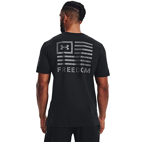 Under Armour Men's New Freedom Banner T-Shirt, (002) Black / / Pitch Gray, Medium