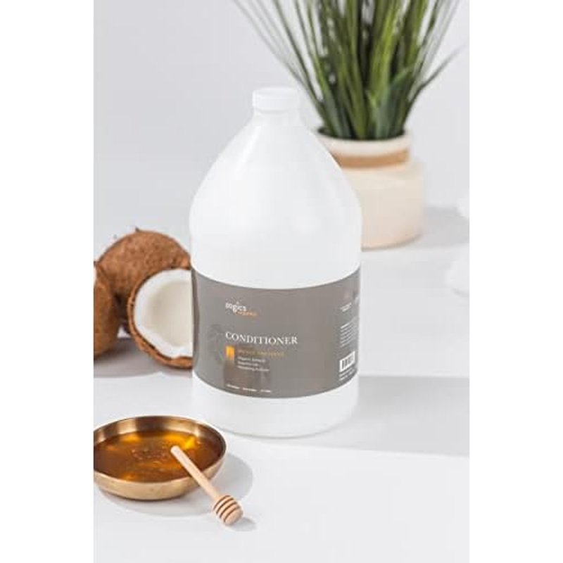 Zogics Organics Conditioner ? Organic Conditioner for Hair, Hydrating Deep Conditioner with Natural Ingredients like Honey Powder, Aloe Vera, Avocado, and Jojoba (Honey Coconut, 1 Gallon)