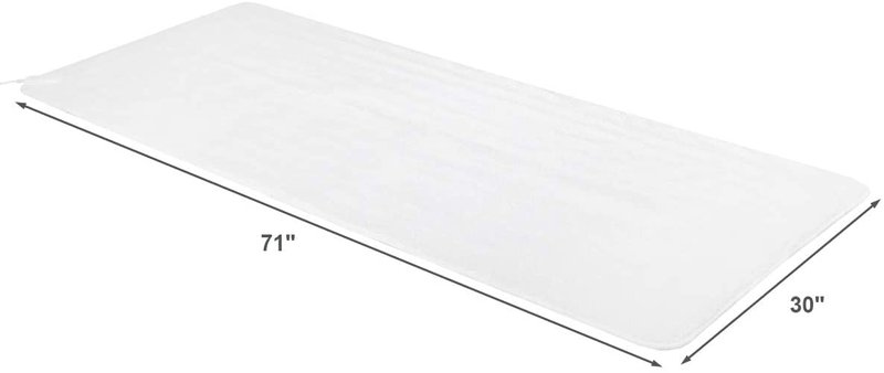 BUSHLY Massage Table Warmer 71” x 30” (L x W), Portable Massage Heating Pad 5 Heat Settings & Timer, Electric Heating Pad with Overheating Protection for Spa Table, Massage Bed