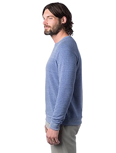 Alternative Men Champ Fleece Sweatshirt, Eco Pacific Blue, X-Large