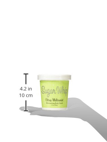 Exfoliating Sugar Scrub - Primal Elements Citrus Melonmint Body Cleanser & Moisturizer | 10 oz