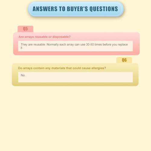 6 Pack Arrays for Ionic Detox Foot Bath, Replacement Arrays for Foot Detox Bath Ionic Machine