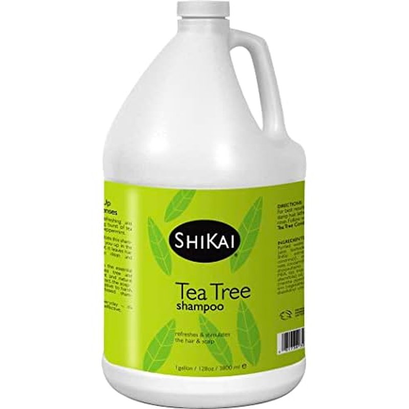 ShiKai Tea Tree Shampoo (1 Gallon) Wake Up with Peppermint & Tea Tree | Refresh & Stimulate Your Scalp | Soap Free Alternative | Moisture for Daily Use
