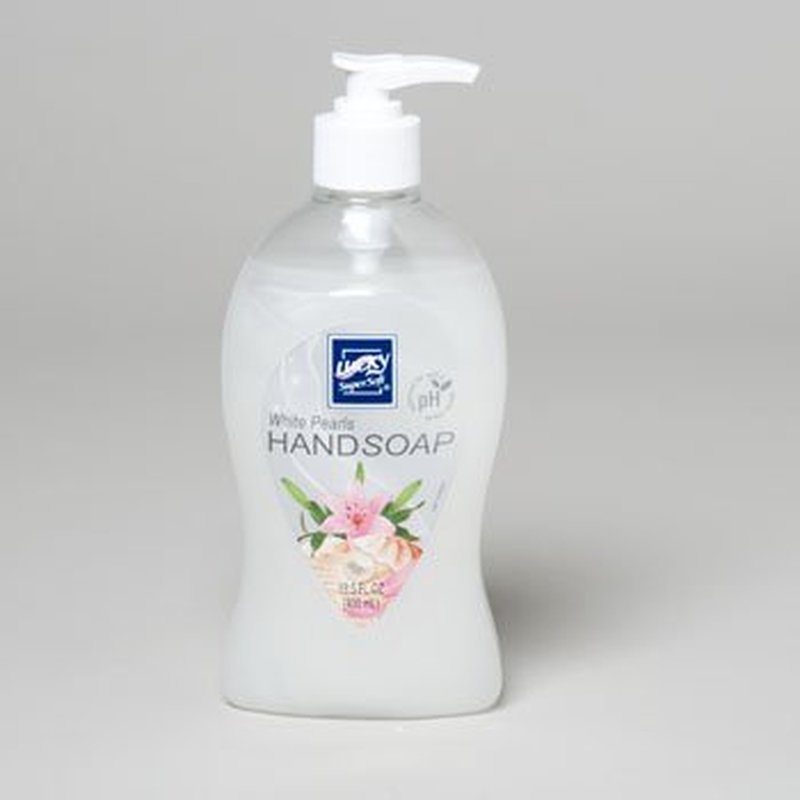 Liquid Soap - White Pearls Scent | 13.5 Oz | Pack of 12 Bottles