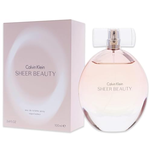 Calvin Klein Sheer Beauty Eau de Toilette ? Floral Women's Perfume ? With Notes of Peach Bellini Accord, Pink Lily, Peony & Vanilla Blossom ? Long Lasting Fragrance