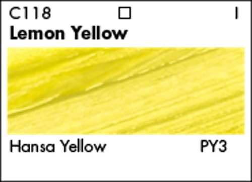 Grumbacher Academy Acrylic Paint, Gloss, 90ml/3 oz Metal Tube, Lemon Yellow