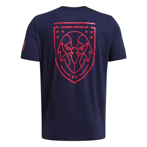 Under Armour Mens Freedom Graphic Short Sleeve T-Shirt, Eagle-(410) Midnight Navy / / Red, XX-Large Tall