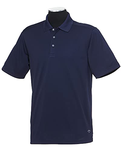 Callaway Men's Regular Short Sleeve Core Performance Stretch Golf Polo, Sun Protection, Moisture-Wicking (Available in Big & Tall), Peacoat, XX-Large