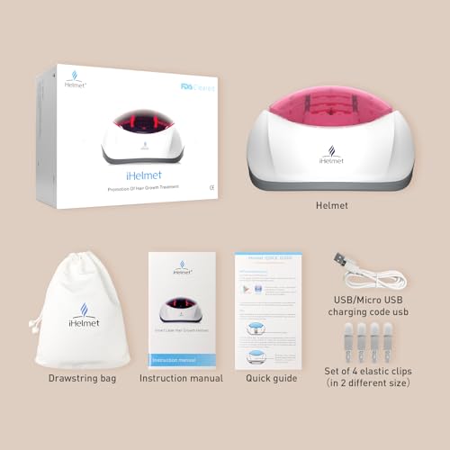 Laser Hair Growth System (FDA Cleared), Hair Regrowth Helmet & Laser Cap, Hair Loss Treatment for Men and Women, Low Level Laser Therapy for Hair Growth, Anti-Thining Treatment£¬36 Pink