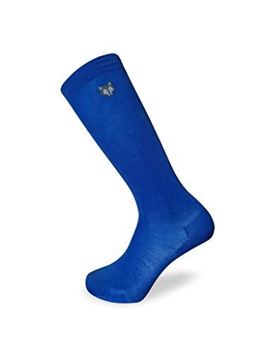 TEAM MAGNUS Tundra wolf kids ski socks in 80% wool. 3-pack of kids winter socks in fine knit, super insulating wool (knee length)