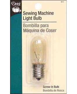 Dritz Sewing Bulb with Screw-in Base, Machine Light, 1 Count (Pack of 1), Nickel