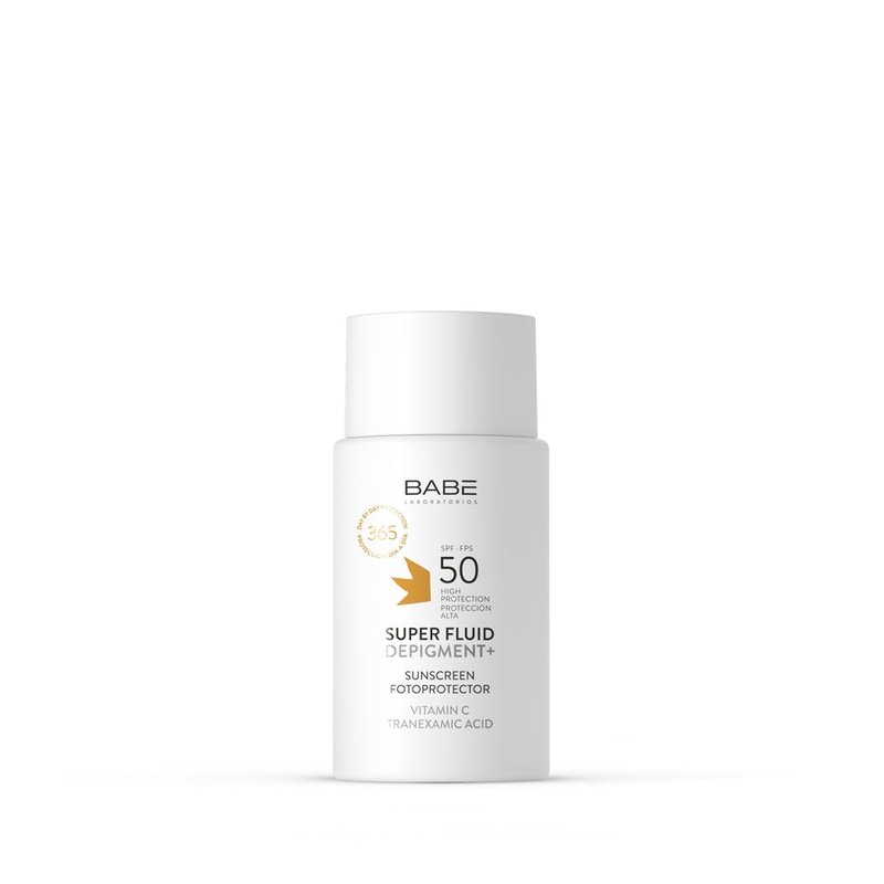 - Super Fluid Depigment+ Fotoprotector SPF 50 | Facial Antimanchas | Resistente Al Agua | Todo tipo de piel | Fotoenvejecimiento | Protección Daño Solar | Unifica el tono | 50ml