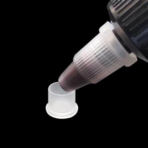 1000pcs Tattoo Ink Caps Professional Tattoo Ink Cups With Base, Caps Plastic Transparent Pigment Cups Caps Tattoo Supplies (11 * 10mm)