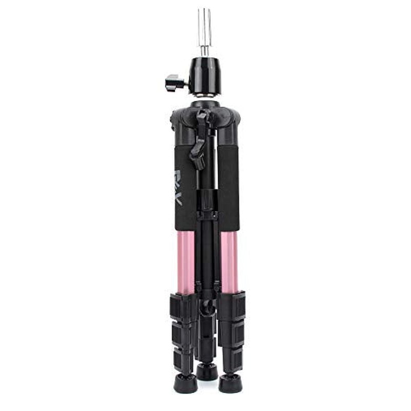GEXWORLDWIDE GEX 55" Mannequin Tripod Stand Canvas Block Training Doll Manikin Head Wig Stand for Cosmetology Hairdressing (Rose Gold)