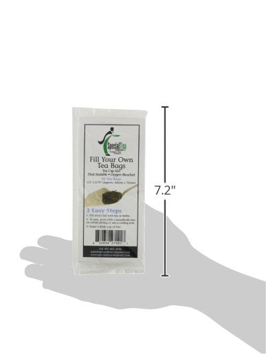 Special Tea Company Empty Tea Bags, 2.5" x 2.75", 50Count
