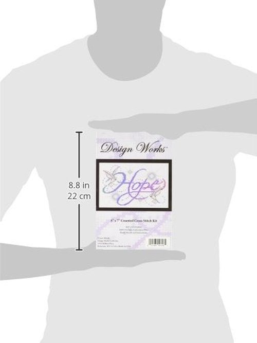 Tobin DW9796 14 Count Hope Counted Cross Stitch Kit, 5 by 7-Inch