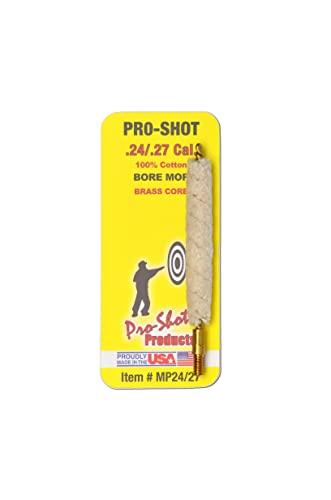 Pro-Shot Products .24-.27 Caliber Mop, White, MP24/27