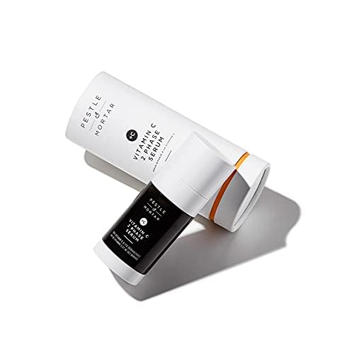 Pestle & Mortar 16% Vitamin C Serum for Face, with Hyaluronic Acid, Vitamin E & Ferulic Acid, Hydrating & Brightening Serum for Dark Spots, Anti Aging & Reduce Wrinkles 1.35 fl oz