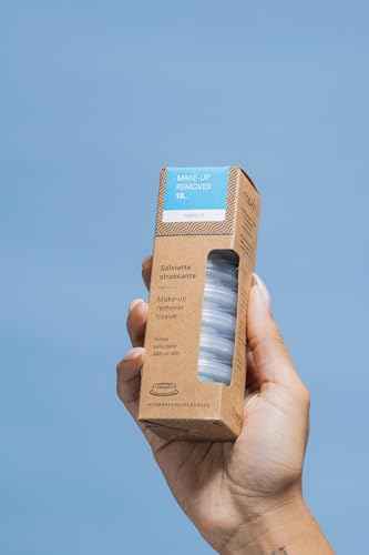 10 Make-Up Remover Tissue Capsules With Makeup Remover Liquid by Napkin - Disposable Compressed Cotton Towel - for Travel Camping, Hiking, Outdoor Sports, Beauty Salon and Restaurant