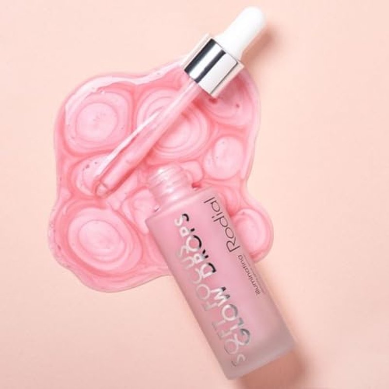 Soft Focus Glow Booster Drops, Illuminating Skin Serum with Glycerin and Antioxidants, Perfectioning and Smoothing Dewy Makeup Base, Weightless Formula